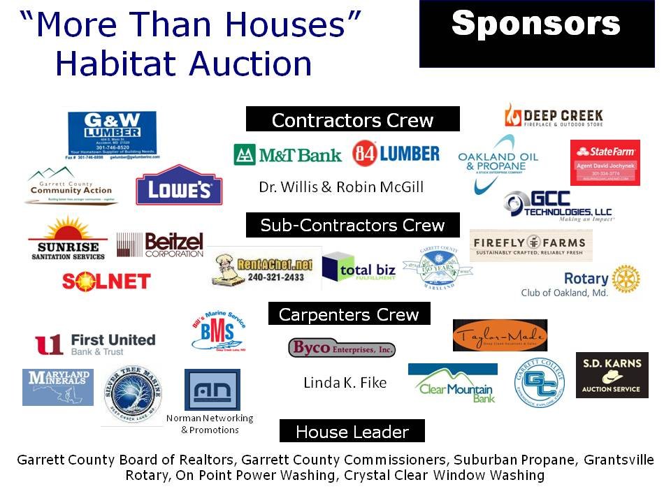 More Than Houses- Corporate Sponsors